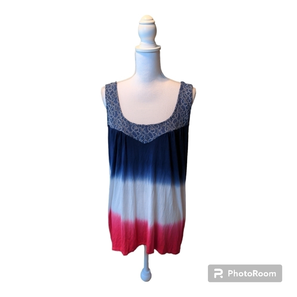 4th of July WORLD UNITY TANK Patriotic Boho Tank Top NWT - Picture 2 of 11
